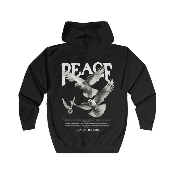 Peace Design Oversized Zip Hoodie   Gulf countries